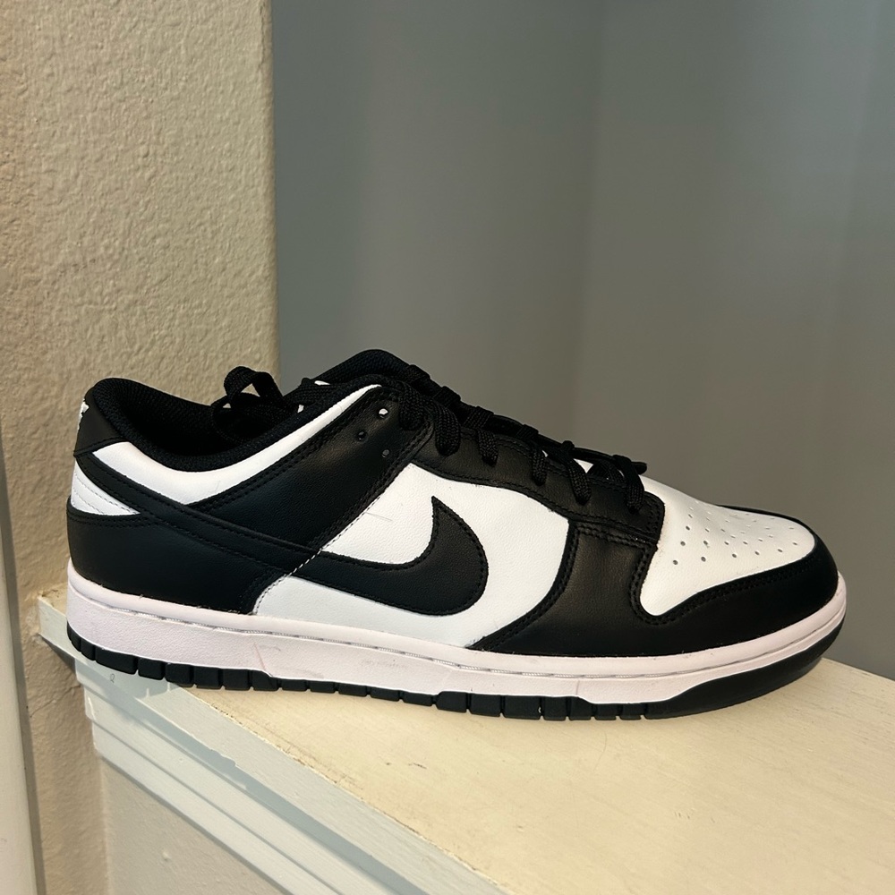 Nike Women's Dunk Low Panda White Black DD1503-101 Shoes Size 12 New - Picture 2 of 10